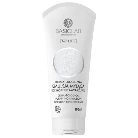 BasicLab - Micellis - Bőrgyógyászati Arctisztító Emulzió Nagyon Érzékeny Bőrre - 100ml