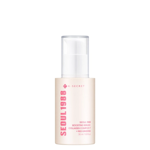 K-SECRET - SEOUL 1988 Boosting Serum : Collagen Complex 7 + Red Ginseng - Szérum Kollagénnel és Vörös Ginzeng Kivonattal - 30ml