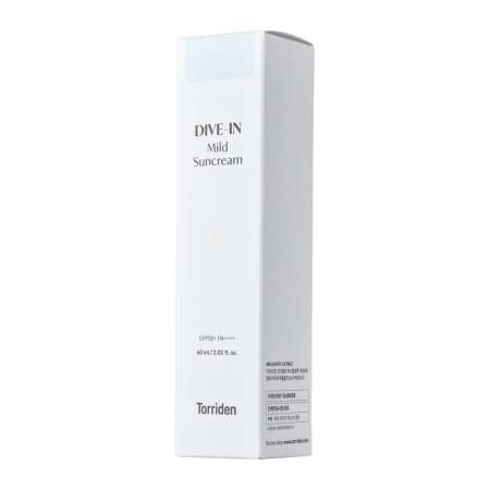 Torriden - Dive-In - Mild Sunscreen SPF50+ PA++++ - Hidratáló Hatású Fényvédő Krém - 60ml