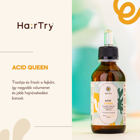 HairTry - Acid Queen - Trichológiai Savas Fejbőr Peeling - 100ml