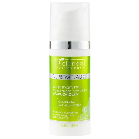 Bielenda Professional - Supremelab - Sebio Derm - Normalizáló és Hidratáló Krém Bakuchiollal - 50ml