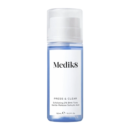 Medik8 - Press&Clear Exfoliating 2% BHA Toner - Hámlasztó Tonik Szalicilsavval - 150ml