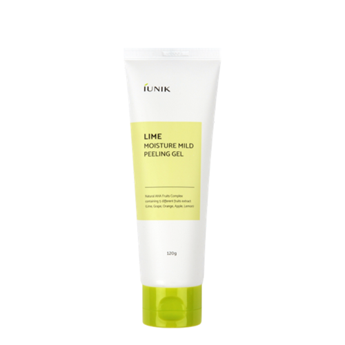 iUNIK - Lime Moisture Mild Peeling Gel - Enyhe Géles AHA Peeling Természetes Gyümölcs-komplexszel - 90ml
