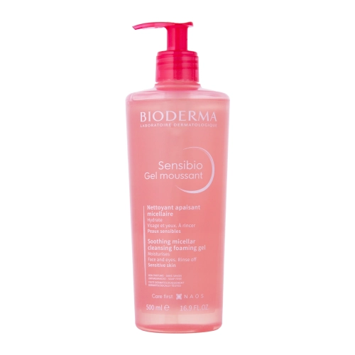 Bioderma - Sensibio Gel Moussant - Bőrnyugtató Micellás Gél Hidratáló Hatással - 500ml