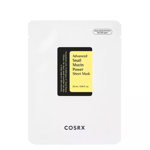 COSRX - Advanced Snail Mucin Power Essence Sheet Mask - Fátyolmaszk Csiganyálkával - 25ml