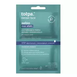 Tołpa - Dermo Face Sebio Max Efekt - Normalizáló és Mélytisztító Maszk - 2x6ml