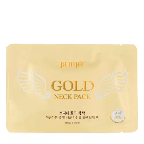 Petitfee - Gold Neck Pack - Hidrogél Nyakmaszk az Öregedés Jelei Ellen - 10g