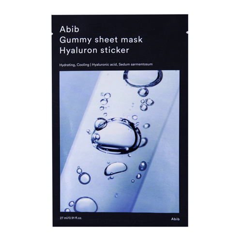 Abib - Gummy Sheet Mask Hyaluron Sticker - Hidratáló és Feszesítő Lapmaszk – 27ml