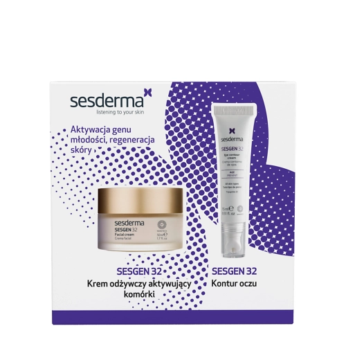 sesderma - Sesgen Set - Tápláló Kozmetikumok Készlet - Arckrém + Szemkörnyékápoló Krém - 50ml+15ml