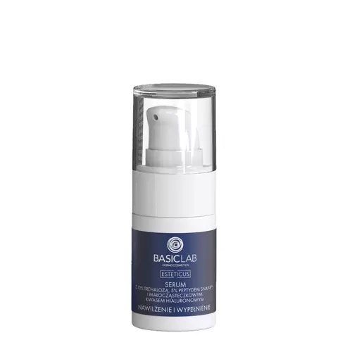 BasicLab - Esteticus - Hidratálás és feltöltés - Szérum 10% trehalózzal, 5% peptiddel és hialuronsavval - 15ml