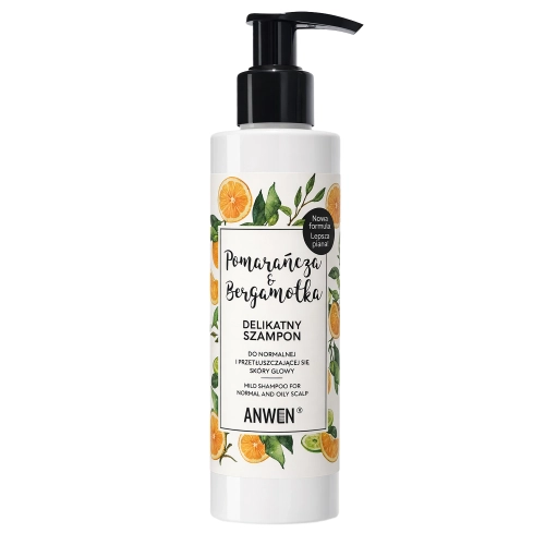 Anwen - Narancs és Bergamott - Sampon Normál és Zsíros Fejbőrre - 200ml