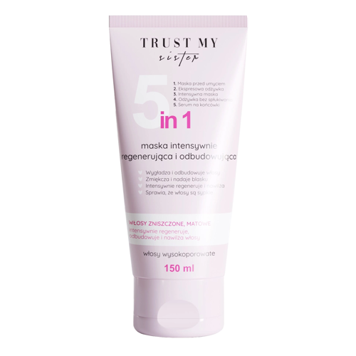 Trust My Sister - 5 az 1-ben Maszk Erősen Porózus Hajra - 150ml
