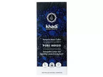  Khadi - Natural Hair Colour - Pure Indigo - Természetes, Gyógynövényhajfesték - Indigo - 100g