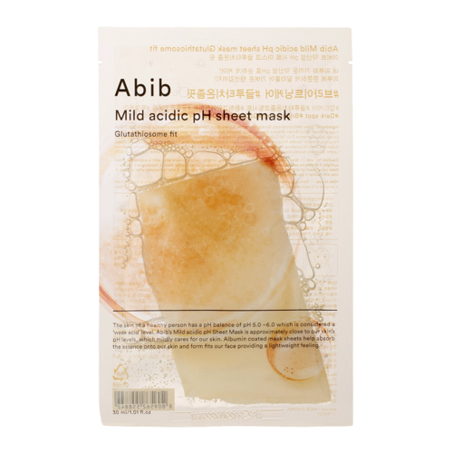 Abib - Mild Acidic Ph Sheet Mask Glutathiosome Fit - Hidratáló és Ragyogtató Fátyolmaszk - 30ml