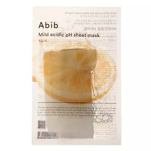 Abib - Mild Acidic pH Sheet Mask Yuja Fit - Revitalizáló Fátyolmaszk - 30ml