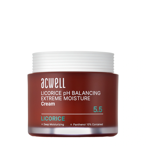 Acwell - Licorice pH Balancing Extreme Moisture Cream - Intenzív Hidratáló Arckrém - 55ml