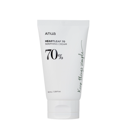 Anua - Heartleaf 70% Soothing Cream - Bőrnyugtató Arckrém Ezüst Szirtőrrel - 100ml