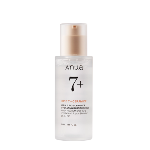 Anua - Rice 7 Ceramide Hydrating Barrier Serum - Világosító Rizs Szérum - 50ml