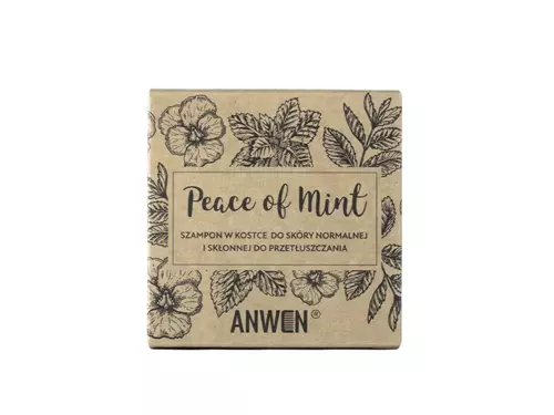 Anwen - Peace Of Mint - Szilárd Sampon Normál és Zsíros Fejbőrre - Refill - 75g