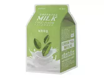 A'pieu - Milk One Pack - Green Tea Milk - Lapmaszk Zöld Tea Kivonattal - 21g