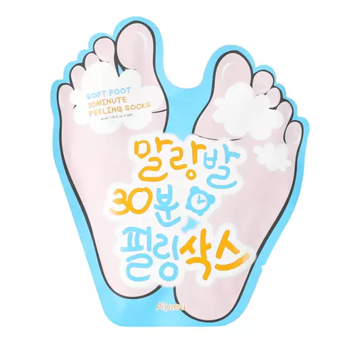 A'pieu - Soft Foot Peeling Socks - Hámlasztó zokni - 40 ml