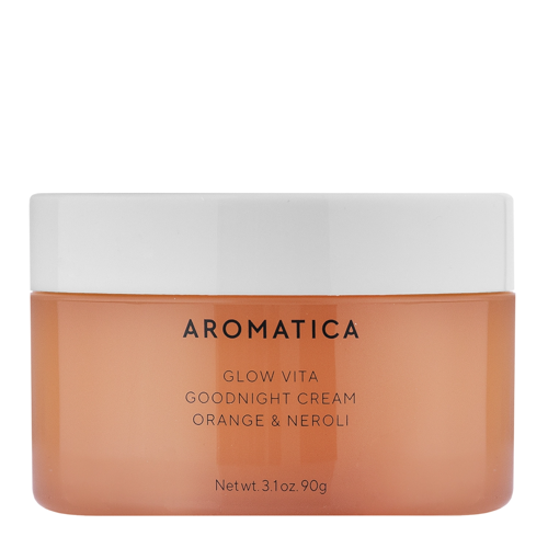 Aromatica - Glow Vita Goodnight Cream Orange & Neroli - Hidratáló Éjszakai Krém Niacinamiddal és Ceramidokkal - 90g