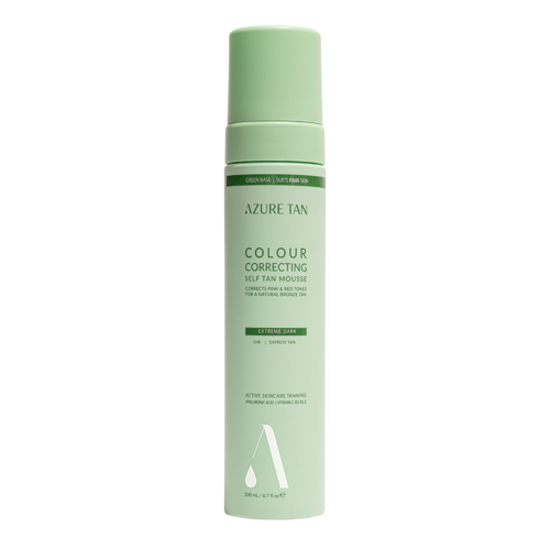 Azure Tan - Self Tan Mousse Green Base - Önbarnító Testhab - Extreme Dark - 200ml