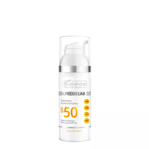 Bielenda Professional - Supremelab - Sun Protect - Sun Protective Face Cream SPF50 - Szatén Védőkrém - 50ml