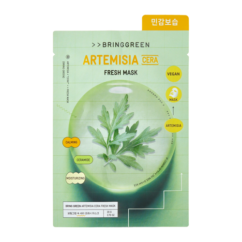 Bring Green - Fresh Mask Artemisia - Nyugtató és Hidratáló Arcmaszk - 1db/20g