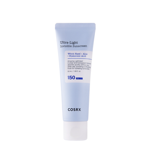 COSRX - Ultra - Light Invisible Sunscreen SPF50+/PA++++ - Könnyű Hidratáló Fényvédő Krém - 50ml GRATIS