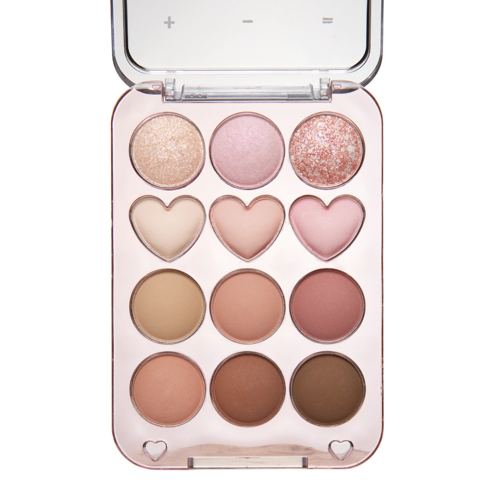 Colorgram - Pin Point Eyeshadow Palette - Szemhéjfesték Paletta - 02 Pink + Mauve - 9.9g