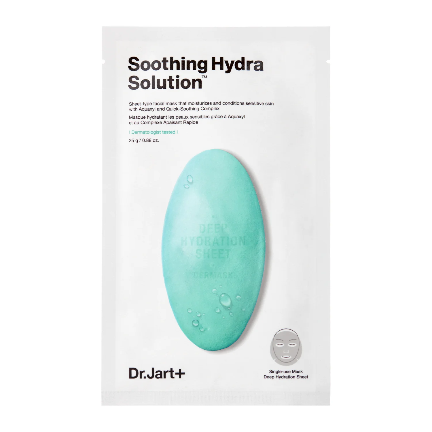 Dr.Jart+ - Dermask Soothing Hydra Solution - Hidratáló és Nyugtató Maszk - 25g