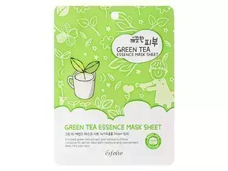 Esfolio - Pure Skin Green Tea Essence Mask Sheet - Fátyolmaszk Zöld Teával - 25ml