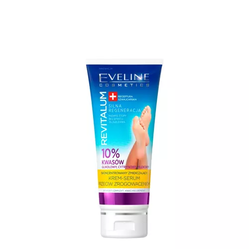 Eveline Cosmetics - Revitalum - Koncentrált Lágyító Krém-Szérum Bőrkeményedéses Lábra 10% Savakkal - 75ml