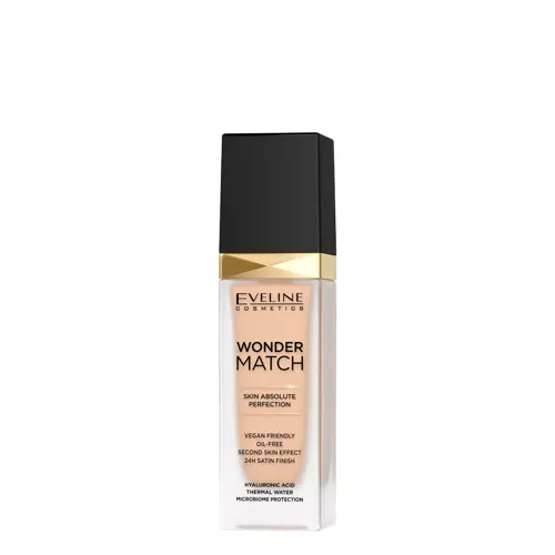 Eveline Cosmetics - Wonder Match Foundation - Luxus Alapozó - 16 Light Beige - 30ml