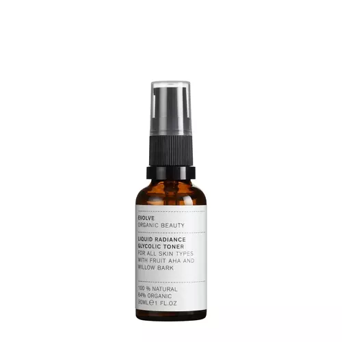 Evolve Organic Beauty - Liquid Radiance Glycolic Toner - Szabályozó Toner Érzékeny Bőrre - 30ml