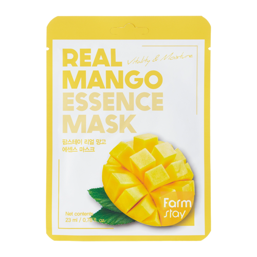 Farmstay - Real Mango Essence Mask - Simító Maszk Mangó Kivonattal - 23ml/1db