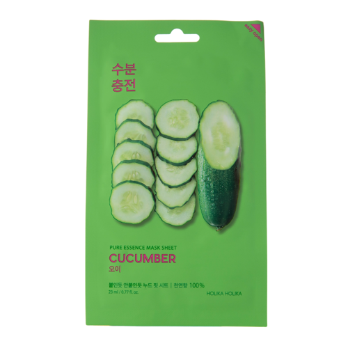 Holika Holika - Pure Essence Mask Sheet - Cucumber - Hidratáló lapmaszk uborkakivonattal - 23ml