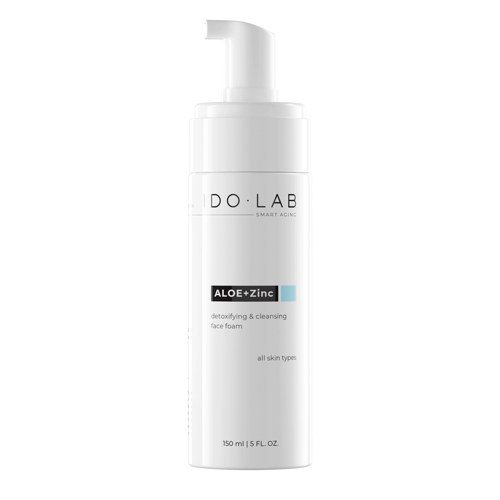 Ido Lab - Aloe+ZN - Méregtelenítő és Tisztító Arclemosó Hab - 150ml