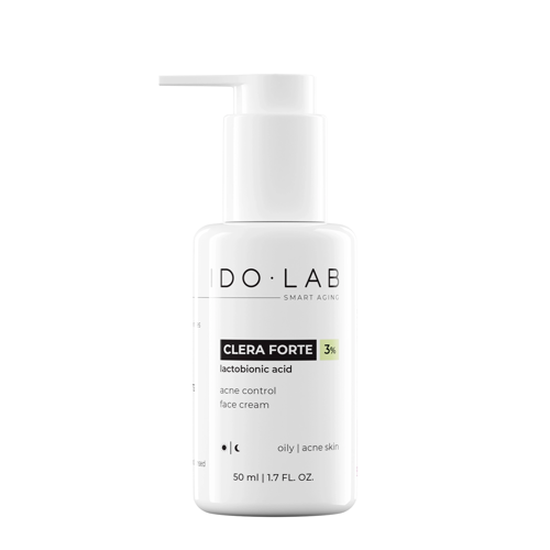 Ido Lab - Clera Forte - Javító Krém Zsíros és Pattanásos Bőrre - 50ml