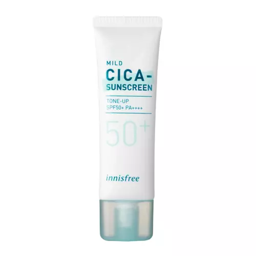 Innisfree - Mild Cica Sunscreen - SPF50+ PA++++ - Centella Asiatica Fényvédő Krém - 50ml