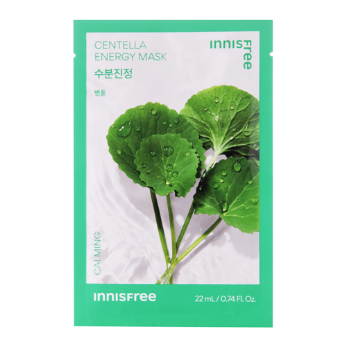 Innisfree - Squeeze Energy Mask - Centella - Calming - Bőrnyugtató Fátyolmaszk - 22ml