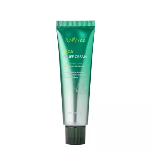 Isntree - Cica Relief Cream - Nyugtató Arckrém Érzékeny Bőrre - 50ml