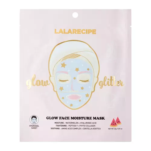 LalaRecipe - Glow Face Moisture Mask - Hidrogéles Világosító Maszk - 23g