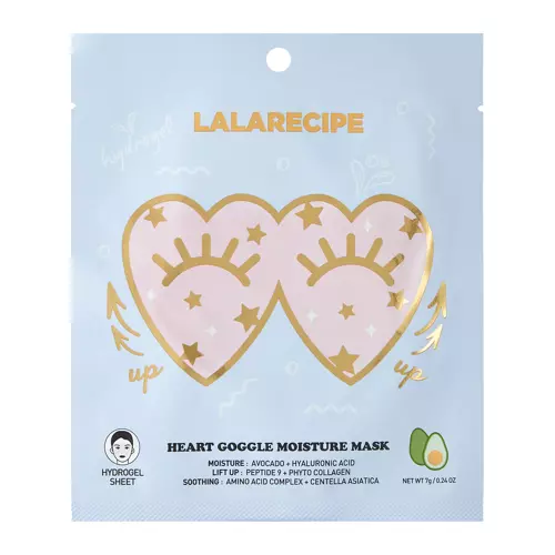 LalaRecipe - Heart Goggle Moisture Mask - Hidrogéles Szem Alatti Fátyolmaszk - 7g