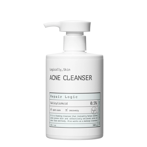 Logically, Skin - Acne Cleanser - Arc- és Testtisztító Gél Szalicilsavval - 300ml