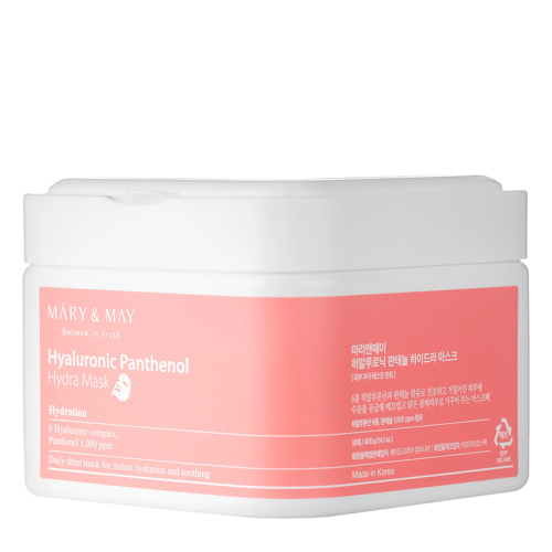 Mary&May - Hyaluronic Panthenol Hydra Mask - Hidratáló Arcmaszk Szett - 30db.