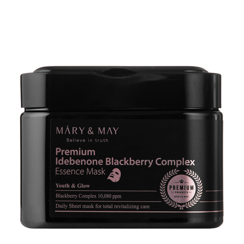 Mary&May - Premium Idebenon Blackberry Complex Essence Mask - Arcmaszk Készlet - 20db.