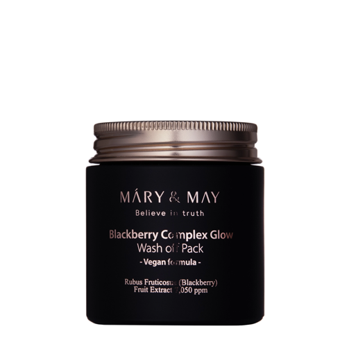 Mary&May - Vegan Blackberry Complex Glow Wash off Pack - Ragyogtató Agyagmaszk - 125g