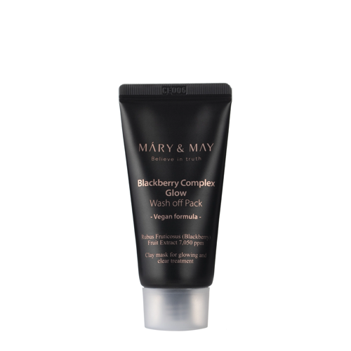 Mary&May - Vegan Blackberry Complex Glow Wash off Pack - Ragyogtató Agyagmaszk - 30g